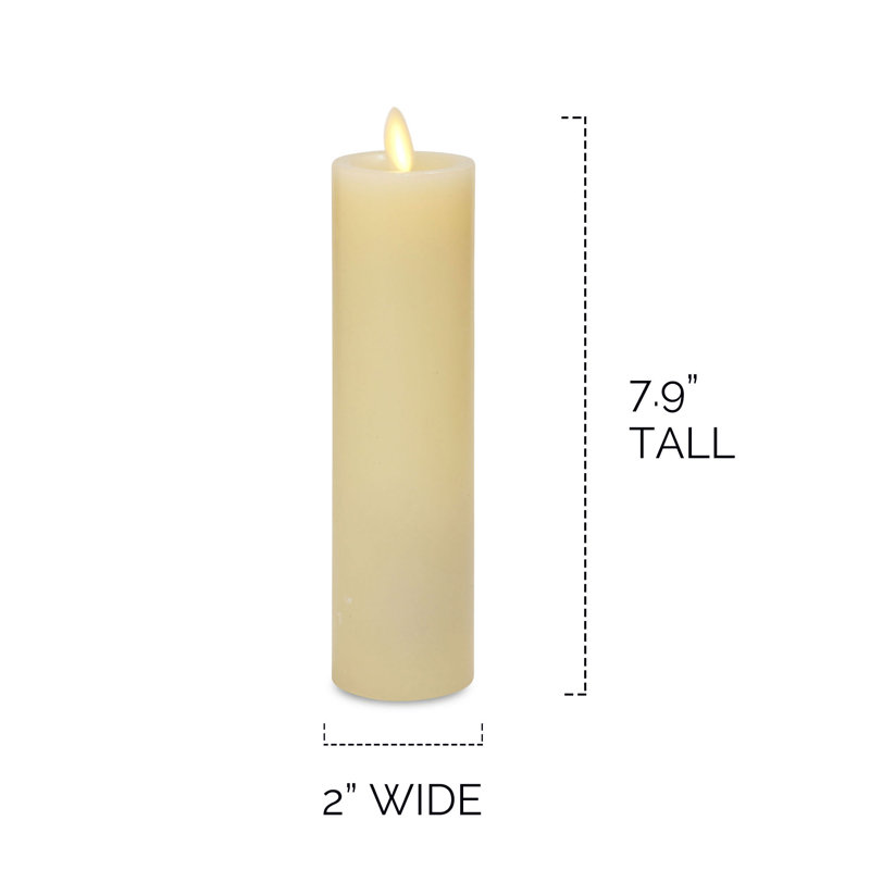 Luminara Unscented Pillar Candle & Reviews Wayfair